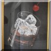 A07. Framed Old Fashioned cocktail artwork. 